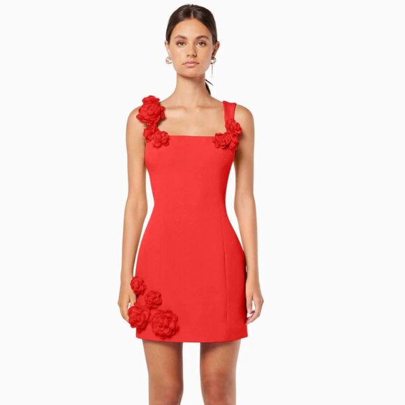 ELLIATT Trompe Mini Dress Red